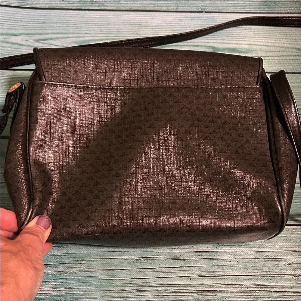Liz Claiborne Vintage 1984 Black Crossbody Bag